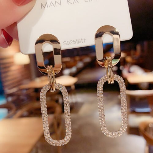 New Women's Earrings Korean Stud Earrings for Women Vintage Pearl Dangle Drop Gold Earring Set 2021 Trend Earings Female Jewelry 3