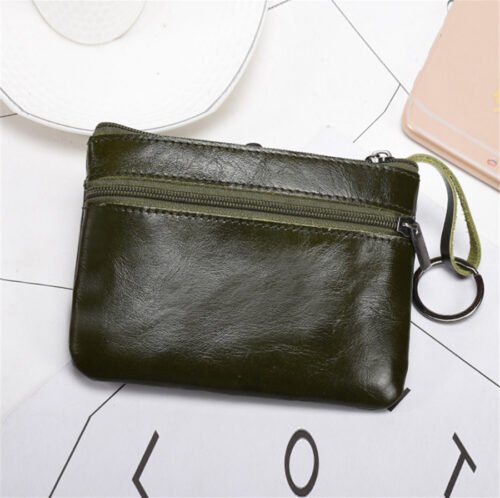 Mini Purse for Men Wallet Women Genuine Leather Zipper Vintage Short Lady Small Slim Female Women's Wallet Male Thin portomonee 5